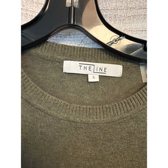 The Line Olive Green Cotton/Silk Sweater Size S - Picture 3 of 5